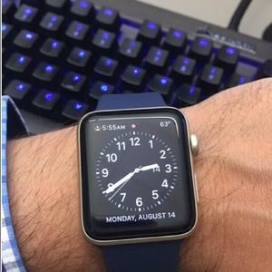 apple watch series 2 gold midnight blue